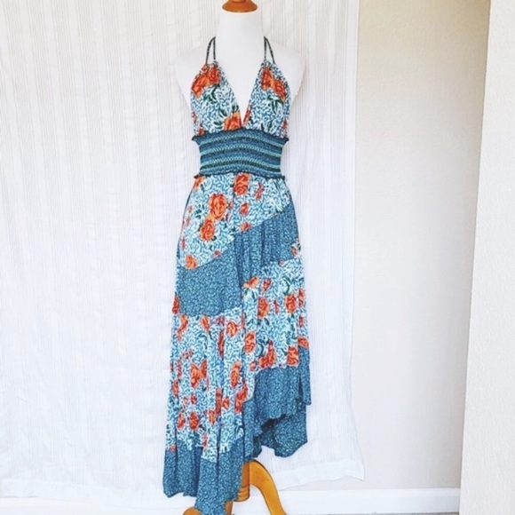 Free People Gabriela Slip Backless Floral Dress - Picture 12 of 16